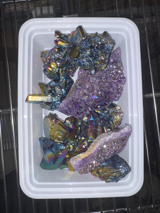 Titanium Quartz, Aura Amethyst Cluster OTT Bundle