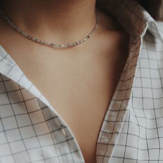 Fluorite Bead Necklace - 2-3mm from Stonebridge Imports