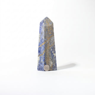 Sodalite Generator Unique #33, alternate angle photographed on a clean white background. Stonebridge Imports.