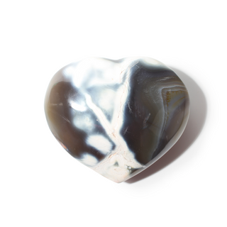 Orca Agate Heart #8 - 2" to 3 1/2" from Stonebridge Imports