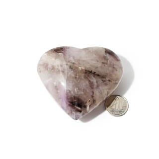 Amethyst and Smoky Quartz Heart #5 - 2" from Stonebridge Imports