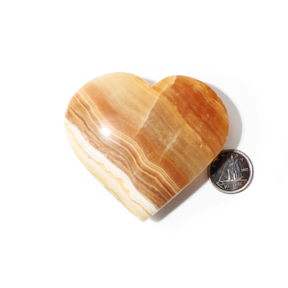 Calcite Golden Heart #4 - 1 3/4" to 2 3/4" from Stonebridge Imports