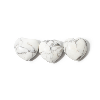 Howlite Heart #1 - 3 Pack from Stonebridge Imports