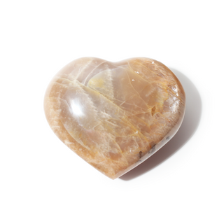 Peach Moonstone Heart #7 - 2" to 3 1/2" from Stonebridge Imports