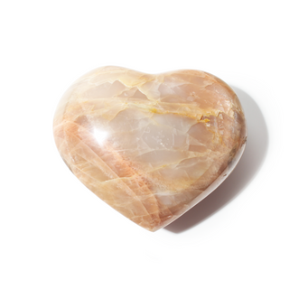 Peach Moonstone Heart #10 - 3" to 4 1/4" from Stonebridge Imports