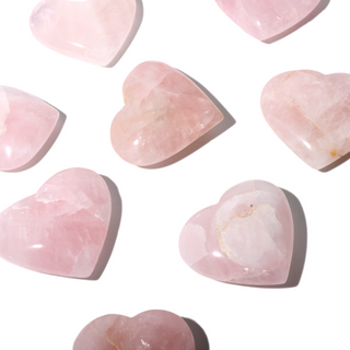 Rose Quartz B Heart Carvings - 5 to 13 Pieces - 1kg Box    from Stonebridge Imports