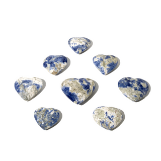 Sodalite B Heart Carvings - 4 to 8 Pieces - 1kg Box    from Stonebridge Imports