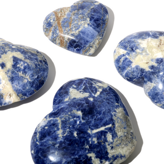 Sodalite B Heart Carvings - 4 to 8 Pieces - 1kg Box    from Stonebridge Imports