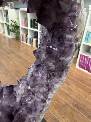 Amethyst Ring Cluster on Iron Stand U#4 - 47kg from Stonebridge Imports