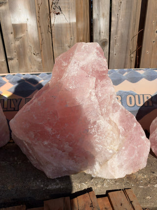 Rose Quartz Boulder U#25 - 86kg (190lbs)