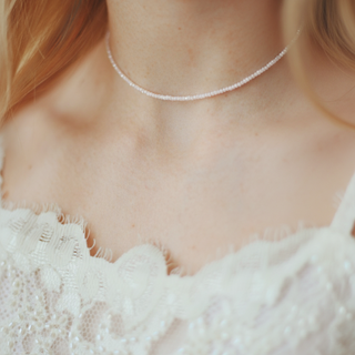 Kunzite Bead Necklace - 2-3mm from Stonebridge Imports