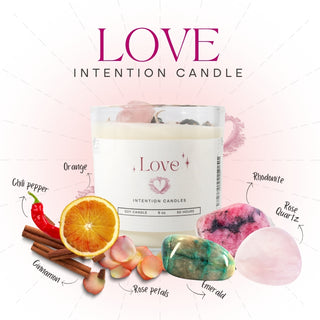 Crystal Intention Candle (Now in Clear Vessel!) from Stonebridge Imports