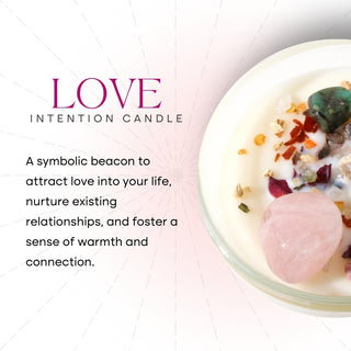 Crystal Intention Candle (Now in Clear Vessel!) from Stonebridge Imports