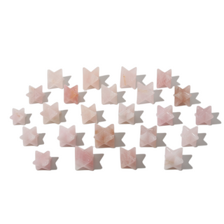 Rose Quartz B Merkabahs - 5 to 25 Pieces - 1kg Box    from Stonebridge Imports