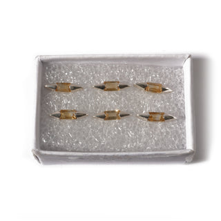Citrine Arrow Sterling Silver Stud - 3 pack    from Stonebridge Imports