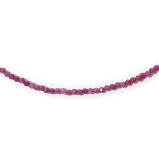Red Ruby Bead Necklace - 2-3mm from Stonebridge Imports