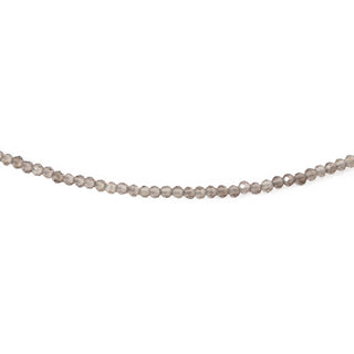 Smoky Quartz Bead Necklace - 2-3mm from Stonebridge Imports