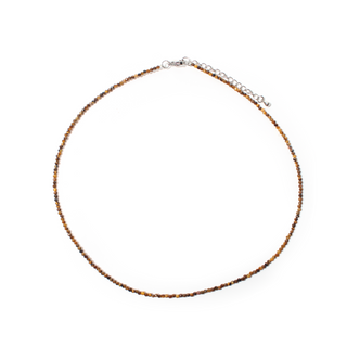 Tiger Eye Bead Necklace - 2-3mm from Stonebridge Imports