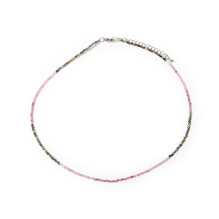 Watermelon Tourmaline Bead Necklace - 2-3mm from Stonebridge Imports