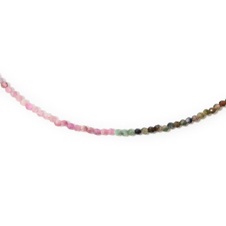 Watermelon Tourmaline Bead Necklace - 2-3mm from Stonebridge Imports