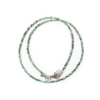 African Turquoise Bead Necklace - 2-3mm from Stonebridge Imports