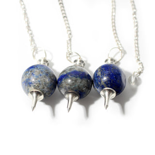 Lapis Lazuli Ball and Point Pendulum - 3 Pack from Stonebridge Imports