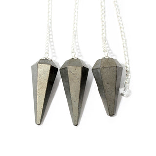 Pyrite Pendulum 6 Facet & Bead - 3 Pack from Stonebridge Imports