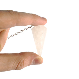 White Quartz Multifaceted Pendulum - 1" to 1 3/4"    from Stonebridge Imports