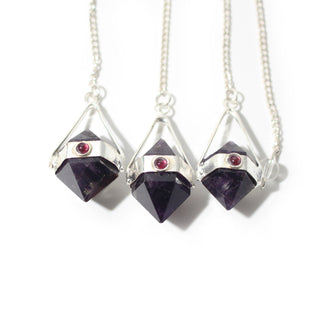 Amethyst Double-Terminated Point Pendulum - 3 Pack from Stonebridge Imports