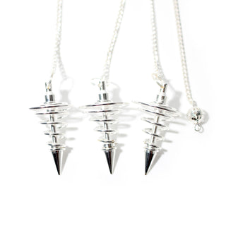 Silver Spiral Metal Pendulum - 3 Pack from Stonebridge Imports