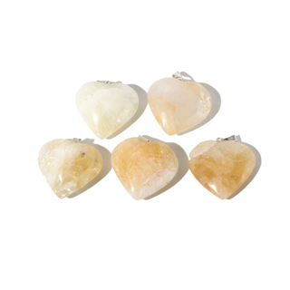 Citrine B Heart Pendant - Pack of 5 - 1"    from Stonebridge Imports