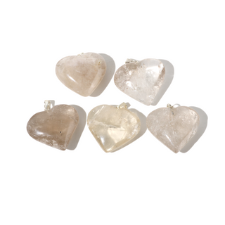 Smoky Quartz B Heart Pendant - Pack of 5 - 1"    from Stonebridge Imports