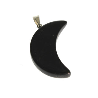 Black Obsidian Moon Pendant - 3 Pack    from Stonebridge Imports