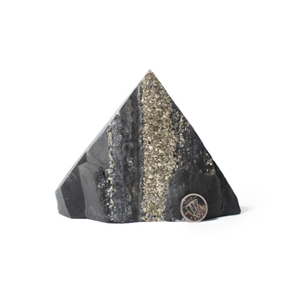 Pyrite on Basalt Cut Base Point - 2 1/2" to 5" from Stonebridge Imports