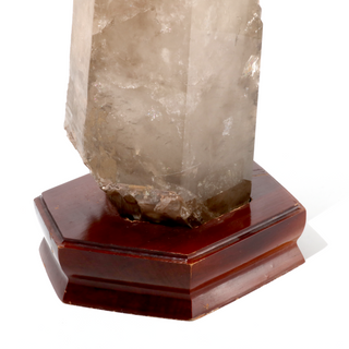 Smoky Quartz Point On Wood Base U#10 - 21    from Stonebridge Imports