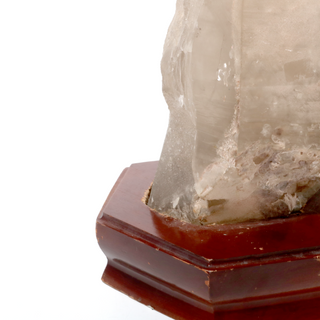 Smoky Quartz Point On Wood Base U#10 - 21    from Stonebridge Imports