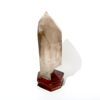 Smoky Quartz Point On Wood Base U#11 - 17 1/4"    from Stonebridge Imports