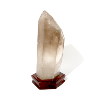 Smoky Quartz Point On Wood Base U#11 - 17 1/4"    from Stonebridge Imports