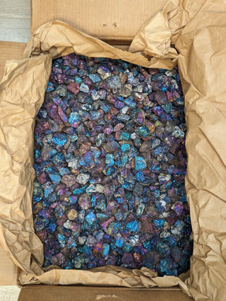 Chalcopyrite Chips - 26.25kg box (Clearance)    from Stonebridge Imports