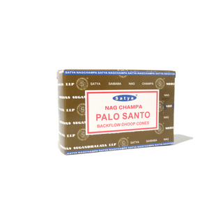 Palo Santo Incense Cones Satya - Backflow   from Stonebridge Imports