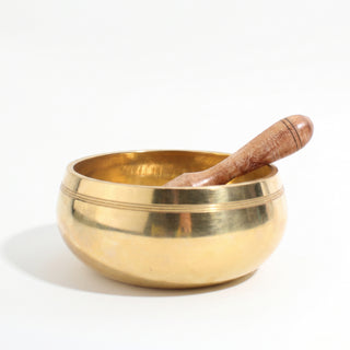 Wheel of Life Singing Bowl, photographed on a clean white background. Stonebridge Imports.