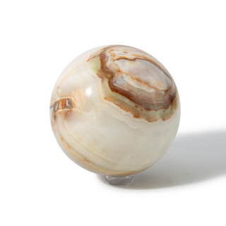 Banded Aragonite Sphere Unique #1 - 7 5/8" from Stonebridge Imports