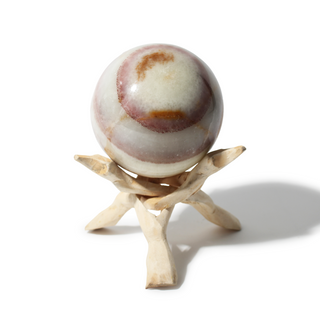 Banded Aragonite Sphere Unique #4 - 4"