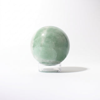 Green Aventurine Bicolour Sphere Unique #3 - 3", photographed on a clean white background. Stonebridge Imports.