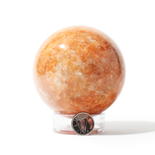 Orange Calcite Sphere Unique #11 - 3" from Stonebridge Imports