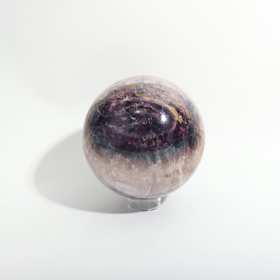 Fluorite Green and Purple Sphere Unique #10 - 6"