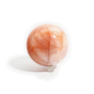 Fire Quartz and Rose Quartz Sphere Unique #1 from Stonebridge Imports