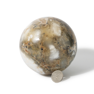 Dendritic Opal Sphere Unique #3 - 4 1/2" from Stonebridge Imports