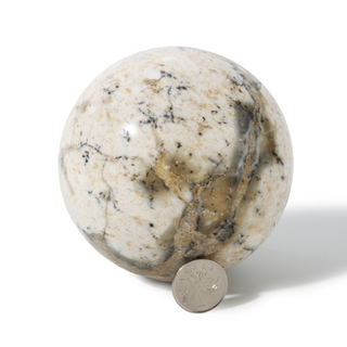 Dendritic Opal Sphere Unique #7- 4 1/8" from Stonebridge Imports