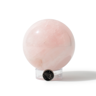 Rose Quartz Sphere Unique #103 - 3 3/8" from Stonebridge Imports